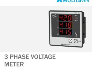 VOLT-19 THREE PHASE AMPERE & VOLTMETER 96 X 96 X 43 MULTISPAN