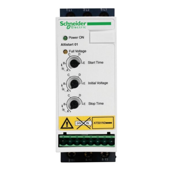 ATS01N212QN | soft starter for asynchronous motor, Altistart 01, ATS01, 12A, 380 to 415V, 5.5kW – Schneider Electric