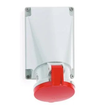 1127.jpg 63 Amp 4 Pin Surface Mounting Socket Neptune Bals Splash Proof IP-44