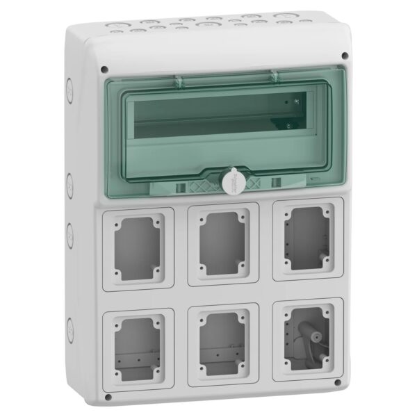 13181 | Kaedra – for power outlet – 6 openings – 1 x 12 modules – Schneider Electric