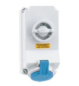 16097.jpg 32 Amp 3 Pin Surface Mounting Neptune Bals Splash Proof IP-44