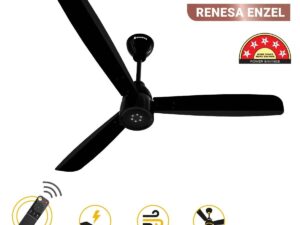 Atomberg Renesa Enzel 1200 mm BLDC Ceiling Fan with Remote Control & LED Indicators | Gloss Black