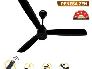 Atomberg Renesa Zen 1200 mm BLDC Ceiling Fan with Remote Control | Gloss Black