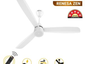 Atomberg Renesa Zen 1200 mm BLDC Ceiling Fan with Remote Control | Gloss White