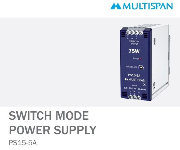 269003ps15-5a-datasheet20image.jpg PS15-5A Power Supply 105 X 45X 110 MULTISPAN