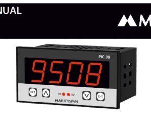 PIC-38 PROCESS INDICATOR WITH ALARM OUTPUT 48 x 96 x 71 MULTISPAN