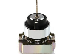 Teknic 2 Key Selector Spring Return Black 2AK2-2POSR