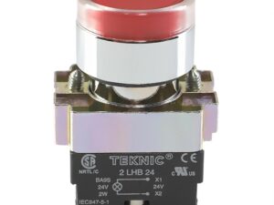 Teknic Illuminated Flush Push Button Red 2ALF4LB 230V