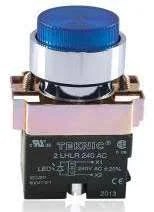 Teknic Illuminated Projecting Push Button Blue 2ALRP6L 24V