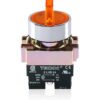 Teknic 3 Position illuminated selector Switch Spring Return Left Amber 2ASLR5L-3PSRL 230V