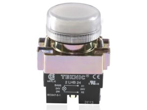Teknic Pilot Light with Integral LED FlasherWhite 2PLBR1LF(S) 24V