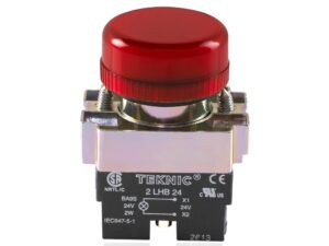 Teknic Pilot Light with LED Bulb Red 2PLB4LB 24V