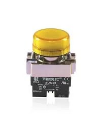2PLBR8L.jpeg Teknic Pilot Light with Integral LED 415VAC Yellow 2PLBR8L