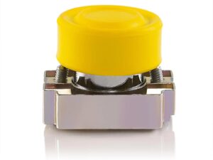 Teknic Booted Push Button Non Illuminated Yellow 2AB8