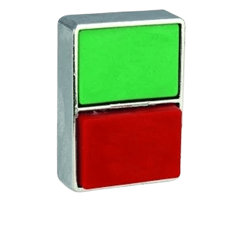 2atf3f4.png Teknic Double Headed Non-illuminated Flush Green and Red 2ATF3F4