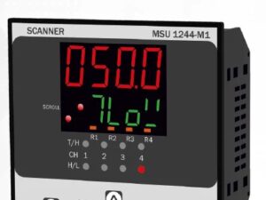 MSU-1244-M1 PROCESS SCANNER & DATA LOGGER – 4 CHANNEL 96 x 96 x 66 MULTISPAN