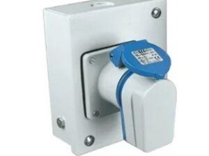 63 Amp 3 Pin Domestic AC / Industrial Outlet Splash Proof IP 44 Neptune Bals