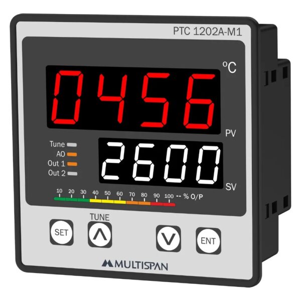 48413ptc-1202a-m1-regular.jpg PTC-L12A-M1/ PTC-1202A-M1 UNIVERSAL INPUT PID CONTROLLER WITH ANALOG OUTPUT & MODBUS FACILITY 96 X 96 X 54 MULTISPAN