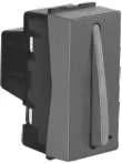 20A 1W Switch With Indicator Graphit Grey SLIMZ Lisha