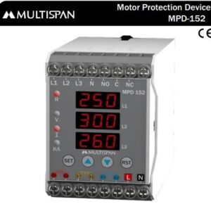 MPD-152 (Din rail – 55mm) VOLTAGE & CURRENT PROTECTION RELAY – DIN RAIL 75 X 55 X 110 MULTISPAN