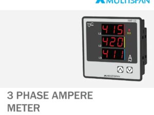 AMP-19 THREE PHASE AMPERE & VOLTMETER 96 X 96 X 43 MULTISPAN