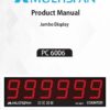 PC-6006 (Single Side) JUMBO DISPLAY PROGRAMMABLE COUNTER 165 X 570 X 55 MULTISPAN