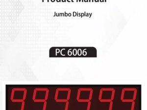 PC-6006 (Single Side) JUMBO DISPLAY PROGRAMMABLE COUNTER 165 X 570 X 55 MULTISPAN