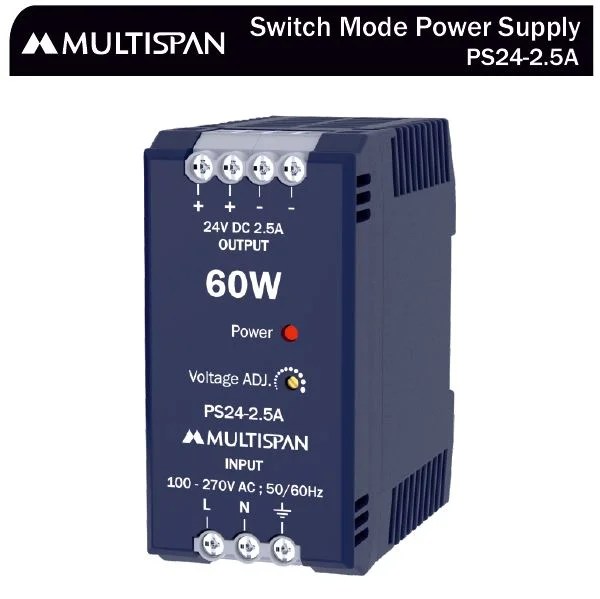 68067ps24-2.5A.jpg PS24-2.5A Power Supply 90 X 45 X 84 MULTISPAN