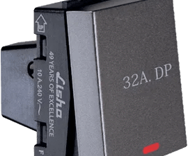 2M – 32A DP Switch With Indicator Graphit Grey Special 7 Lisha