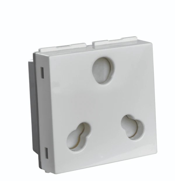2M -16Amp 2 in 1 Socket with Safety Shutter White Special 7 Lisha