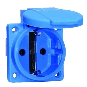 71094.jpg 16/20 Amps 2 Pin Socket Outlet Schuko Neptune Bals Splash Proof IP 44