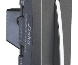 10A 1W Switch With Indicator Graphit Grey Slimz Lisha