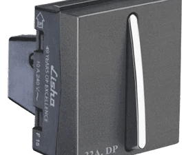 2M – 32A DP Switch With Indicator Graphit Grey Slimz Lisha