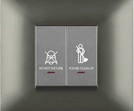 2M – Do Not Disturb / Make my room Indicator unit (Inside Room) 240~50-60 Hz (Prices are without Frame) Graphit Grey Special 7 Lisha