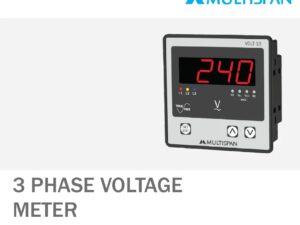 VOLT-13 THREE PHASE AMPERE & VOLTMETER 96 X 96 X 43 MULTISPAN