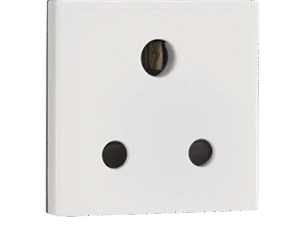 6A 3 Pin (Round) socket with shutter IS Mark – Indoasian