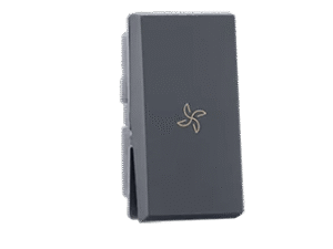 1 way 6A switch with fan mark (Grey) – Indoasian