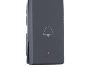 Bell push (with bell symbol) with indicator 1M (Grey) – Indoasian