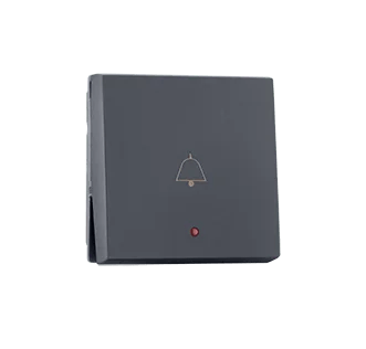 Bell push (with bell symbol) with indicator 2M (Grey) – Indoasian