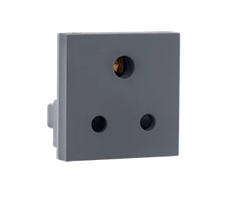 810720.png 6A 3 Pin (Round) socket with shutter IS Mark (Grey) – Indoasian