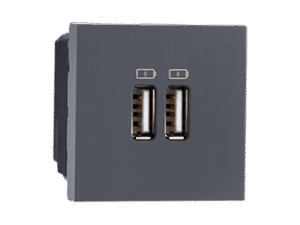 USB Charger 2M (3A – Type A) (Grey) – Indoasian