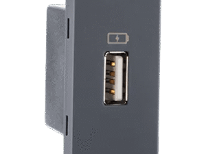 USB Charger 1M (1.5A Type A) 1-port (Grey) – Indoasian