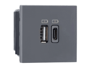 USB 3A (Type C + Type A) 2M (Grey) – Indoasian