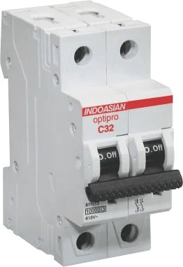 20A DP C Optipro AC MCB – Indoasian