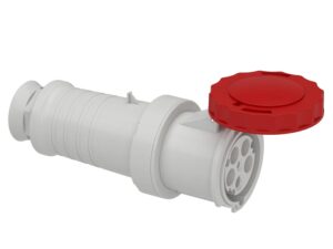 81483 | PratiKa wander socket – straight – 63 A – 3P + N + E – 380…415 V AC – IP67 – Schneider Electric