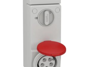 83047 | Unika interlocked socket – 32 A – 3P + N + E – 380…415 V AC – IP44 – wall – Schneider Electric