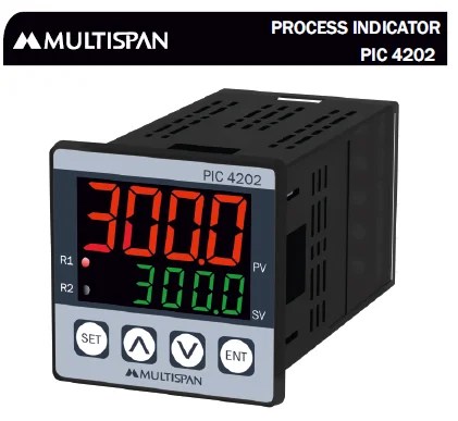 PIC-4202 PROCESS INDICATOR WITH ALARM OUTPUT 48 x 48 x 95 MULTISPAN