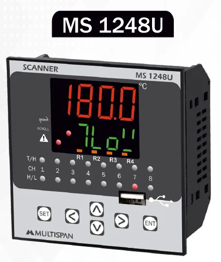 924379Capture.jpg MS-1248U PROCESS SCANNER & DATA LOGGER – 8 Channel 96 x 96 x 66 MULTISPAN