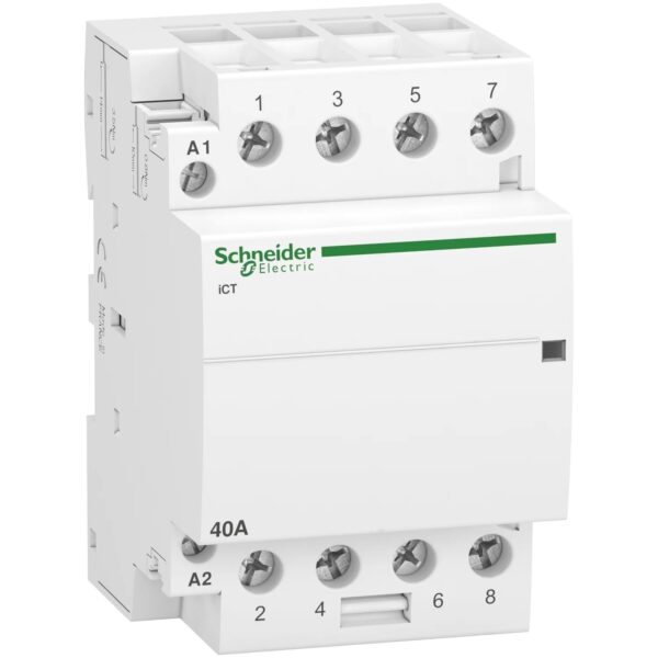 A9C20844 | contactor iCT – 4 poles – 4 NO – 40 A – 220..240 V AC – Schneider Electric