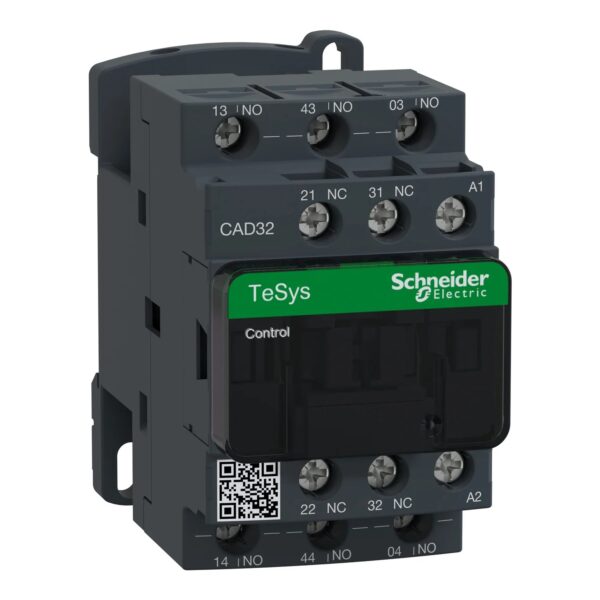 CAD32B7_Image_1500x1500.jpg CAD32B7 | TeSys D control relay – 3 NO + 2 NC – <= 690 V - 24 V AC standard coil - Schneider Electric